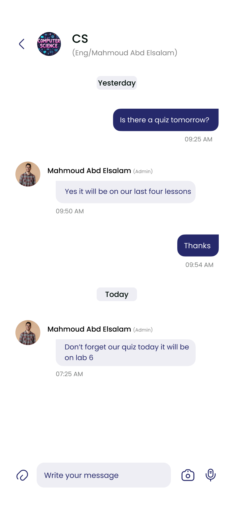 Chat Interface